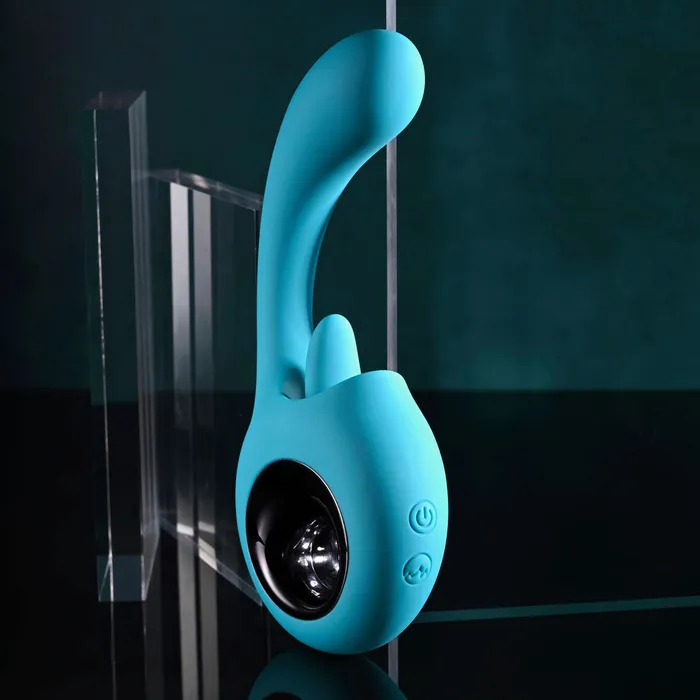Evolved Vibrators | Evolved HOW MANY LICKS - Blue 17.8 cm USB Rechargeable Vibrator with Flicking Stimulator Evolved Vibrators | Evolved HOW MANY LICKS - Blue 17.8 cm USB Rechargeable Vibrator with Flicking Stimulator