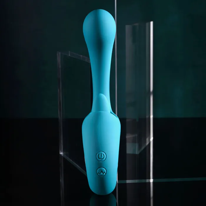Evolved Vibrators | Evolved HOW MANY LICKS - Blue 17.8 cm USB Rechargeable Vibrator with Flicking Stimulator Evolved Vibrators | Evolved HOW MANY LICKS - Blue 17.8 cm USB Rechargeable Vibrator with Flicking Stimulator