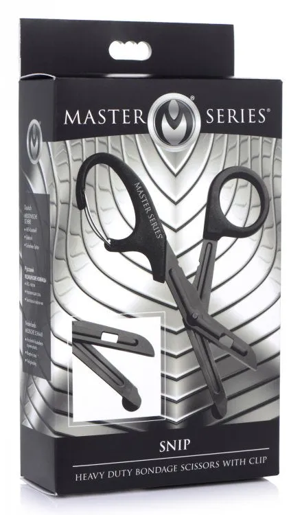 Master Series Snip Heavy Duty Bondage Scissors With Clip XR Brands Couples