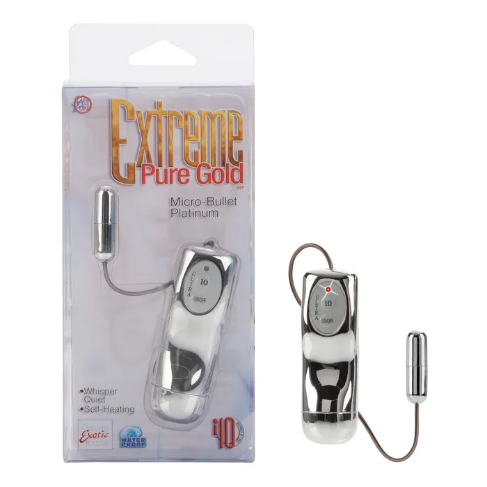 California Exotic Novelties Extreme Pure Gold Micro Bullet Silver Female Sex Toys