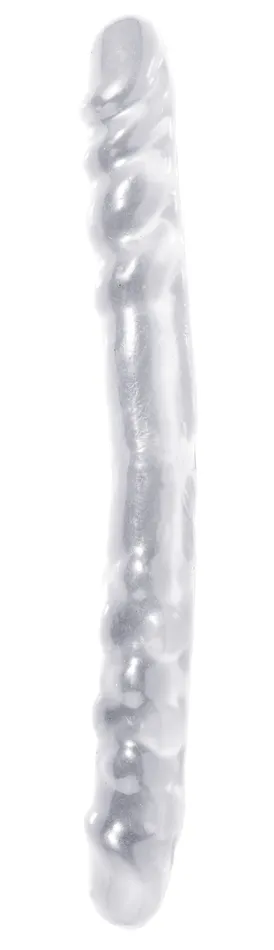 Dildos Basix Rubber Works 16in Double Dong Clear Pipedream Products
