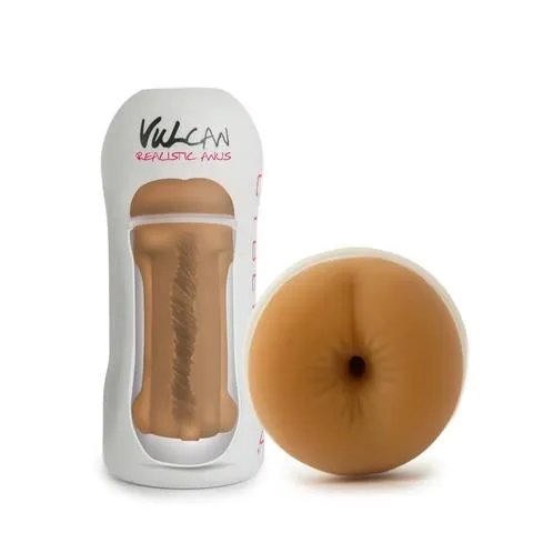 Female Sex Toys Topco Cyberskin Vulcan Realistic Anus Mocha