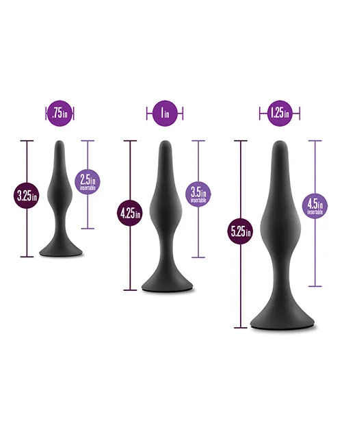 Blush Anal Blush Anal Adventures Platinum Silicone Beginner Plug Kit