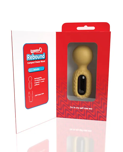 Bushman Products Screaming O Rebound Compact Power Wand Bumblee Yellow Vibrators