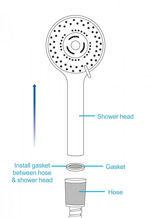 CleanStream Discreet Shower Head with Silicone Enema Nozzle XR Brands Male Sex Toys