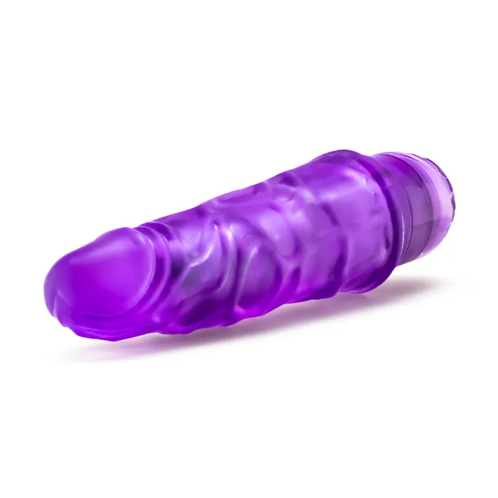 Blush Vibrators B Yours By Blush Vibe 3 Realistic Purple 725Inch Long Vibrating Dildo