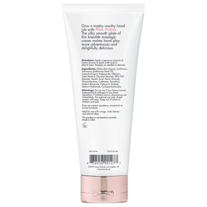 CG Pole Polish Kissable Massage CreamSimply Naked 4oz CLASSIC BRANDS Couples