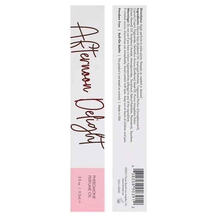 CLASSIC BRANDS CG Perfume With PheromonesAfternoon Delight 03oz Male Sex Toys