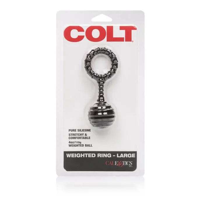 Colt Weighted Ring Large Pure Silicone Stretchy Comfort 4 oz Ball for Enhanced Pleasure California Exotic Novelties Male Sex Toys