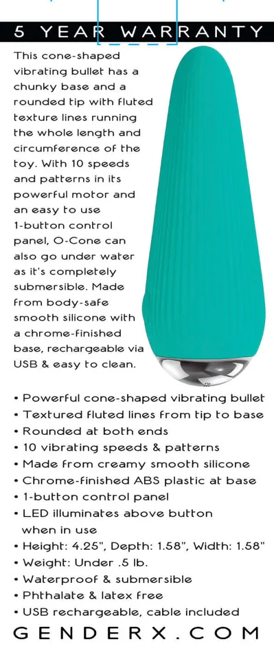 Evolved Novelties Female Sex Toys Gender X OCone Bullet Vibrator