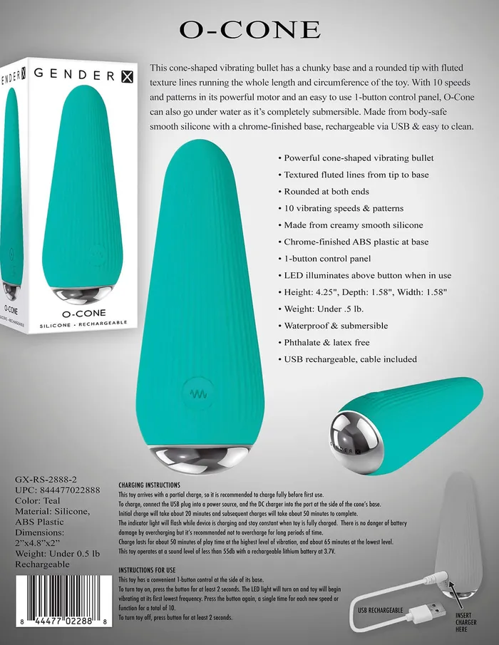 Evolved Novelties Female Sex Toys Gender X OCone Bullet Vibrator