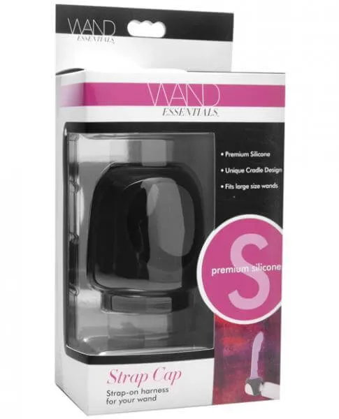 Female Sex Toys XR Brands Enhance Your Pleasure with the Wand Essentials Strap Cap Harness for Dildos in Black