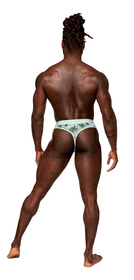 Male Power Lingerie Female Sex Toys Male Power Sheer Prints Thong in Flamingo Design Comfortable Sexy Mens Underwear in SM Size for Everyday Role Play
