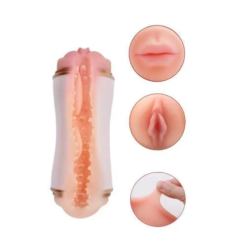 Male Sex Toys Nasstoys Dream Lite Double Delight Masturbator Realistic Male Stroker with Dual Pleasure Options