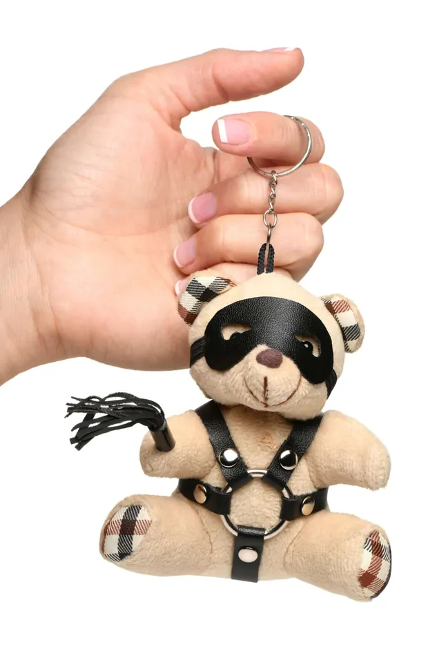 Male Sex Toys XR Brands Master Series BDSM Teddy Bear Keychain by XR Brands