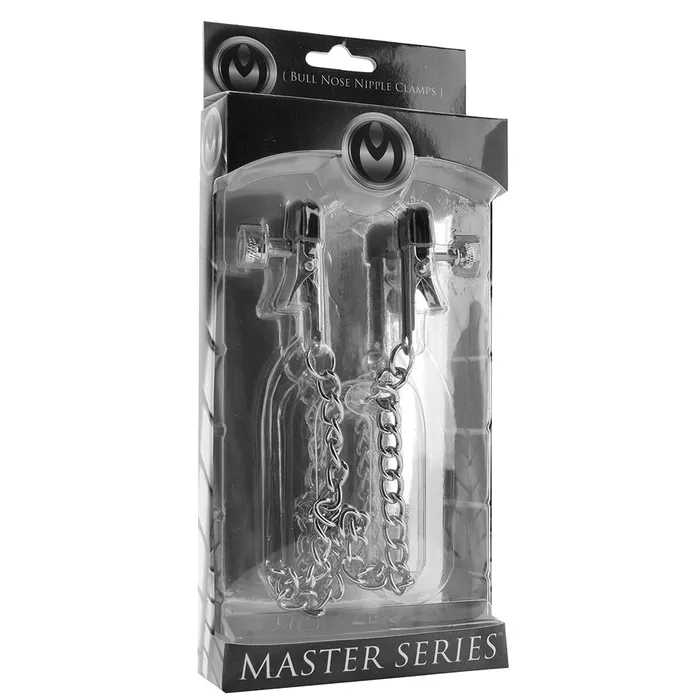 XR Brands Male Sex Toys Master Series OX Bull Nose Nipple Clamps XR Brands Male Sex Toys Master Series OX Bull Nose Nipple Clamps